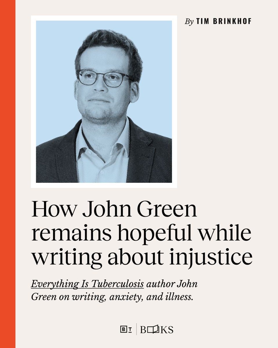 ‘Everything is Tuberculosis’ author John Green on writing, anxiety, and illness @JohnGreen

John Green opens up about his struggle to remain hopeful while writing about suffering and injustice. 

Read more: bigthink.com/books/john-gre…