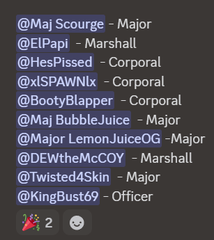 OneForAll_OSRS's tweet photo. Clan promotions just dropped :) #oneforall https://t.co/qjGokkgDuH