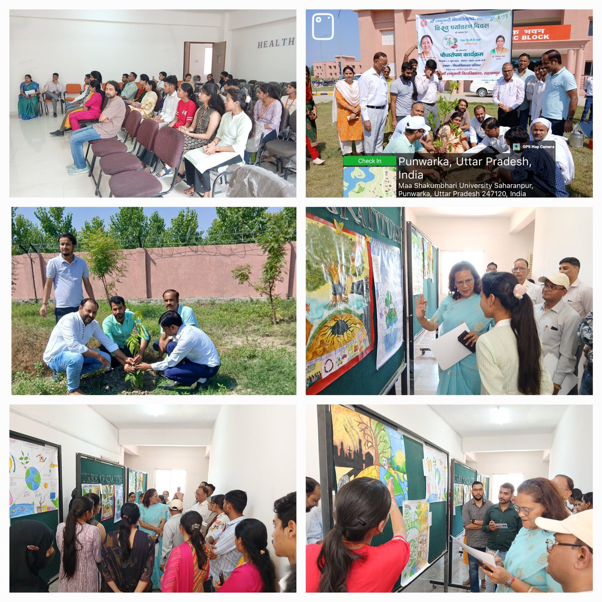 Sandeep K. Barwal (@_sandeepbarwal) on Twitter photo #News Today, a poster competition and plantation inaugurated by Hon’ble Vice Chancellor Prof. Vimala Y. Madam on the occasion of World Environment Day at <a href="/MSUnive/">Maa Shakumbhari University</a> Saharanpur <a href="/anandibenpatel/">Anandiben Patel</a> <a href="/GovernorofUp/">Governor of Uttar Pradesh</a> <a href="/myogiadityanath/">Yogi Adityanath</a> <a href="/myogioffice/">Yogi Adityanath Office</a> <a href="/Ccsumeerut/">Chaudhary Charan Singh University Meerut</a> <a href="/DrAjayKumar67/">Dr Ajay Kumar</a> <a href="/SaharanpurDm/">DM SAHARANPUR</a> #News Today, a poster competition and plantation inaugurated by Hon’ble Vice Chancellor Prof. Vimala Y. Madam on the occasion of World Environment Day at <a href="/MSUnive/">Maa Shakumbhari University</a> Saharanpur <a href="/anandibenpatel/">Anandiben Patel</a> <a href="/GovernorofUp/">Governor of Uttar Pradesh</a> <a href="/myogiadityanath/">Yogi Adityanath</a> <a href="/myogioffice/">Yogi Adityanath Office</a> <a href="/Ccsumeerut/">Chaudhary Charan Singh University Meerut</a> <a href="/DrAjayKumar67/">Dr Ajay Kumar</a> <a href="/SaharanpurDm/">DM SAHARANPUR</a>