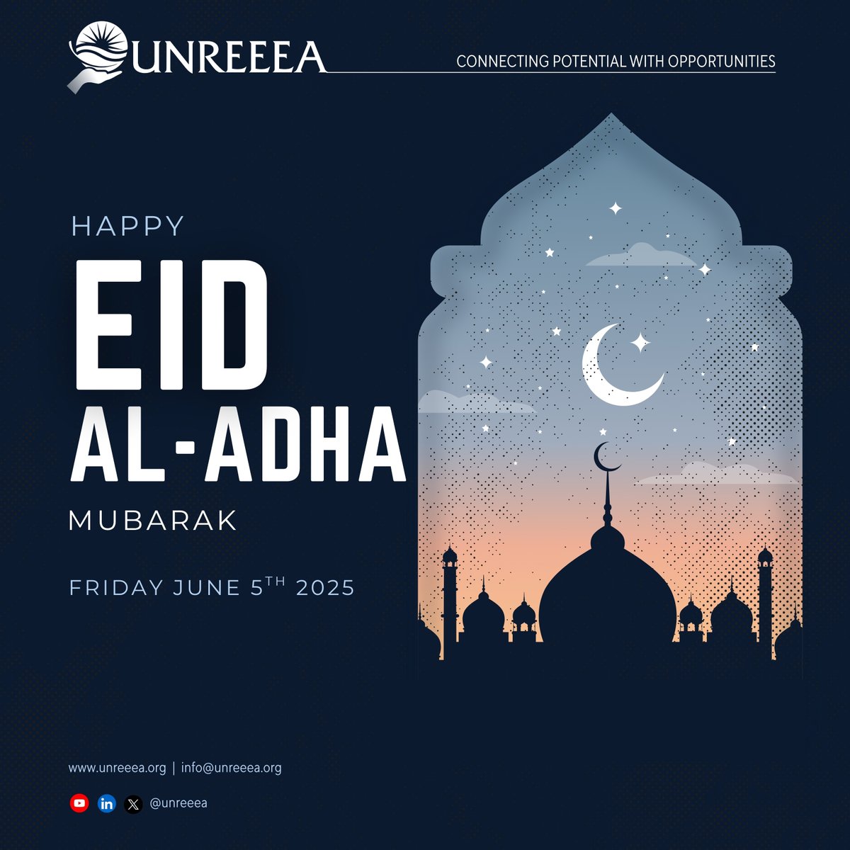 Happy Eid Al- Adha !!

Wishing you peace, blessings, and joy this #EidAlAdha.
🌙🕌✨