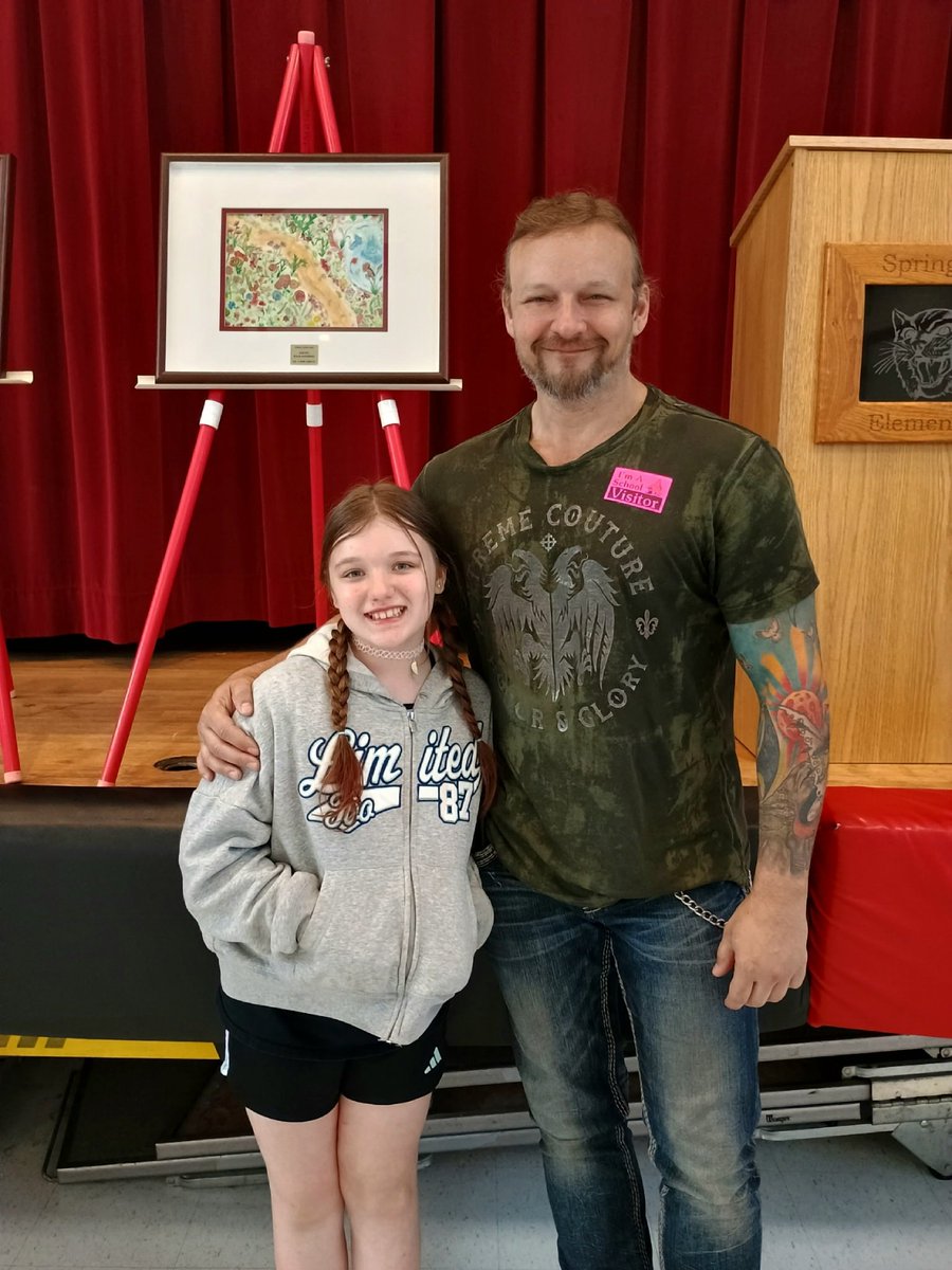 Ariel named the Winner of her school's art contest :)