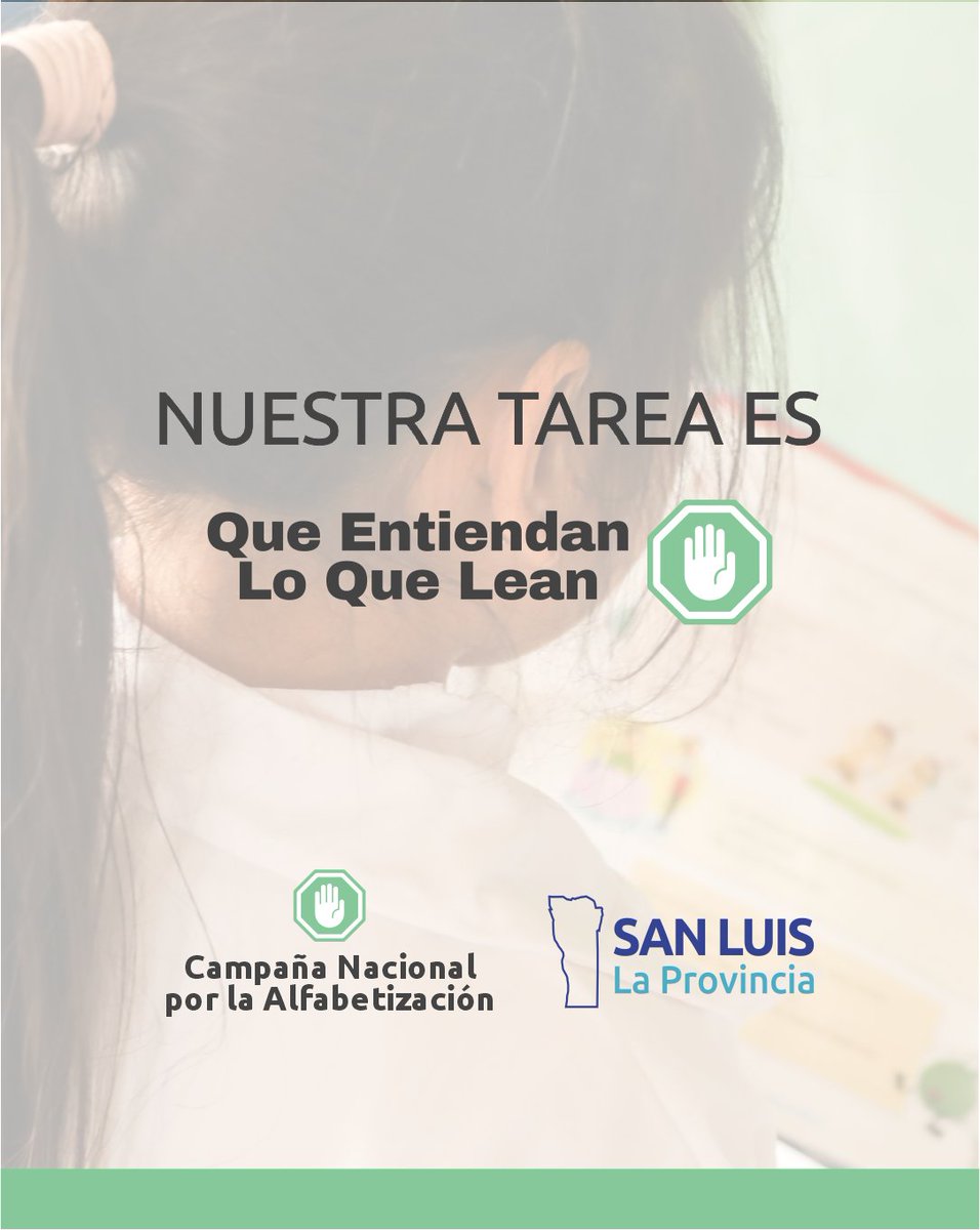 GobernadorSL's tweet image. En Argentina, 1 de cada 2 chicos de 3er grado no comprende lo que lee.
Más de 180 ONGs relanzaron la Campaña Nacional por la 
Alfabetización para que sea prioridad en la agenda educativa
y se logre revertir esta situación.

#QueEntiendanLoQueLean  #SanLuisLaProvincia