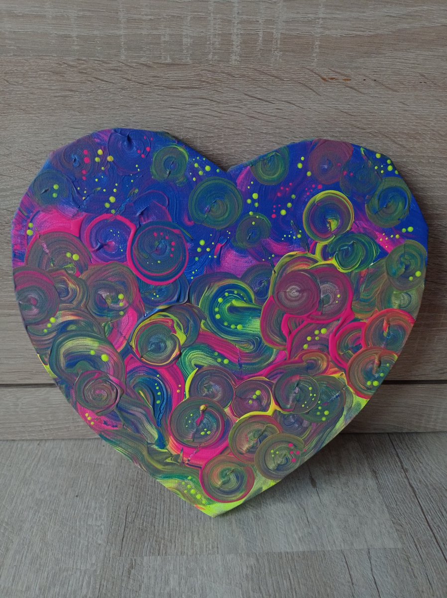 I have two sides of art as well: 

creepy sci fi and colorful abstract