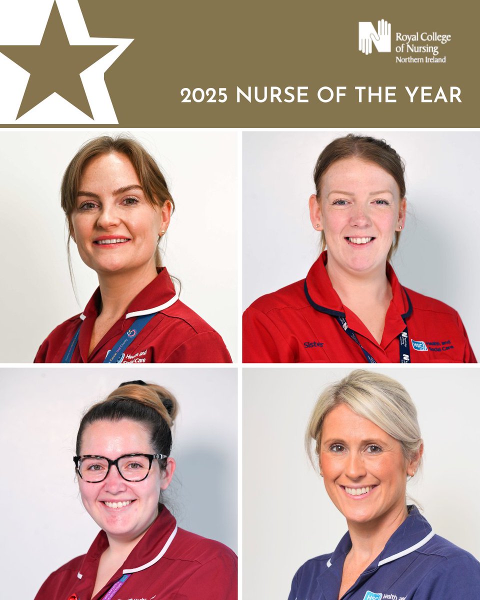 The best of luck to our nominees, Emma, Anna, Carly and Claire in tonight's RCN NI Nurse of The Year Awards 🏆

Already winners in our eyes, we're so proud of you all! 🌟