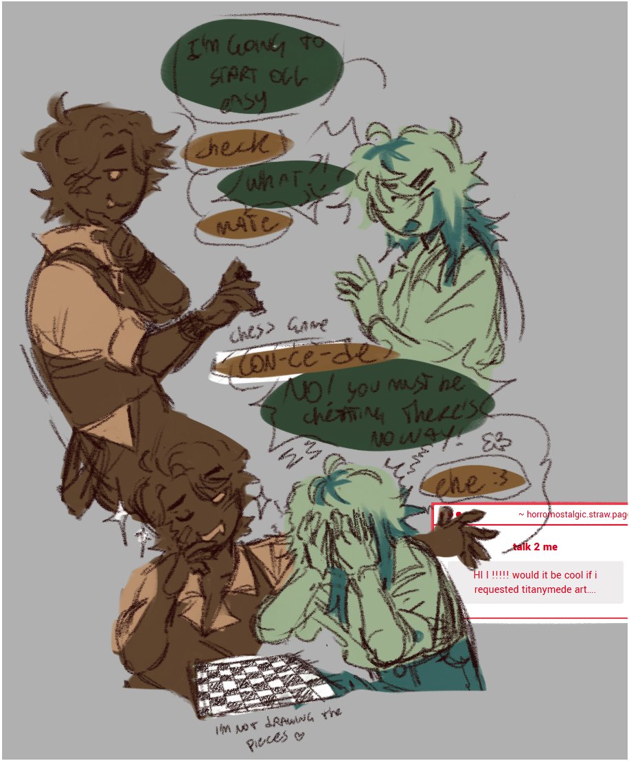 titanymede request
titan discovers ganymede is actually extremely smart (when he wants to be)

#solarballs
