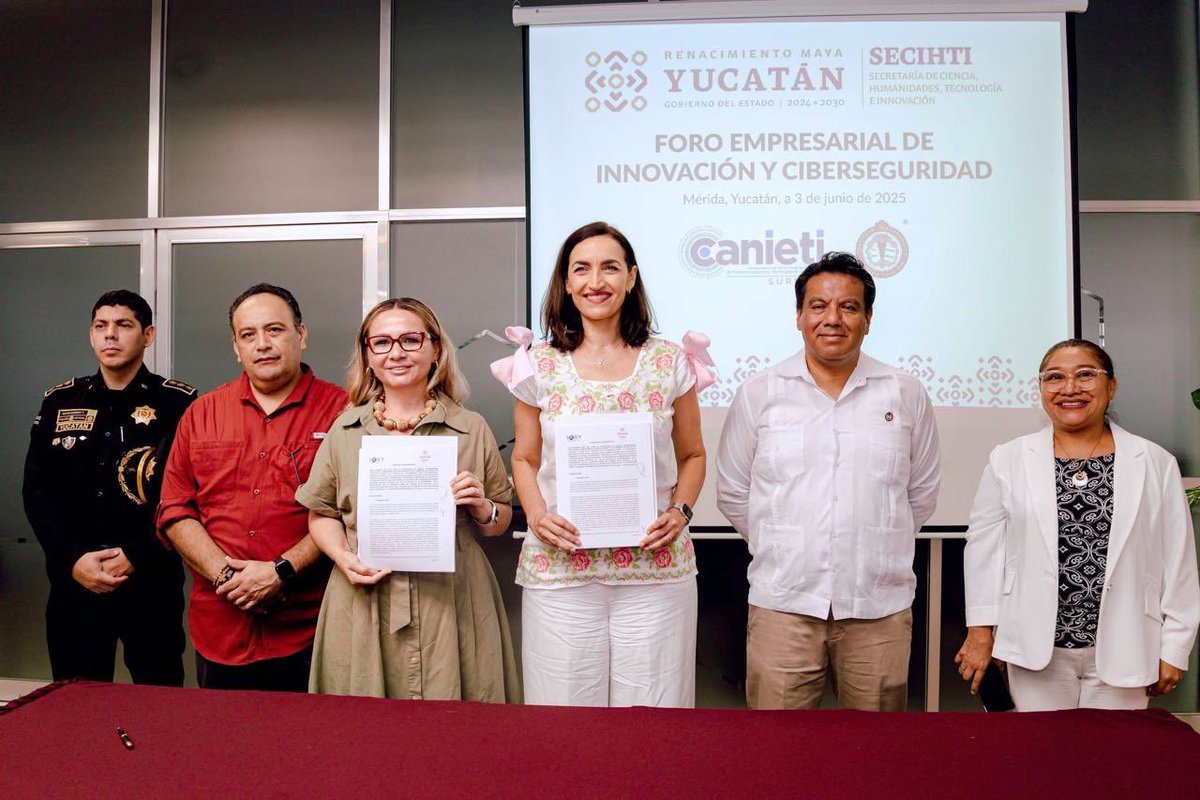 IXP_Yucatan's tweet image. 🔗 ¡Firmamos convenio con la @cienciayuc!

En IXSY seguimos sumando alianzas para impulsar la conectividad, la innovación y el desarrollo del Internet en Yucatán.

Con este, ya son +20 convenios que fortalecen el ecosistema digital del sureste.

#IXSY #TransformaciónDigital