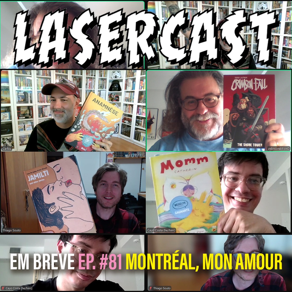 Tava achando que só ia ter <a href="/FBDM_MTL/">Festival BD Montréal</a> Festival de Quadrinhos de Montréal em vídeos do <a href="/foradoplastico/">Fora do Plástico</a> e do <a href="/EUROCOMICS2/">Eurocomics</a>?! J'ai trouvé ça faux! Semana que vem tem LASERCAST com Thiago Souto, <a href="/CharlinhoXavier/">Charlinho Xavier</a>, Cayo Costa e <a href="/portolandia/">Bruno Porto</a>! A ne pas manquer! ⚡