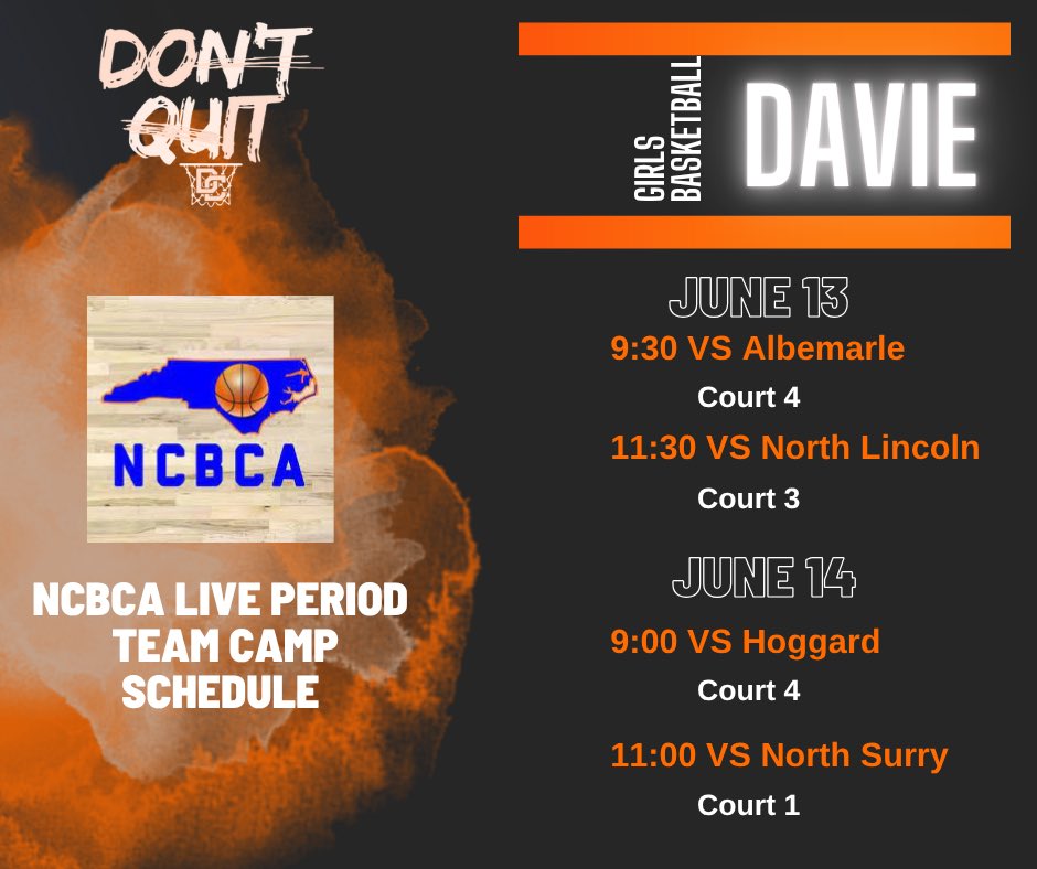 NC Live Event Schedule