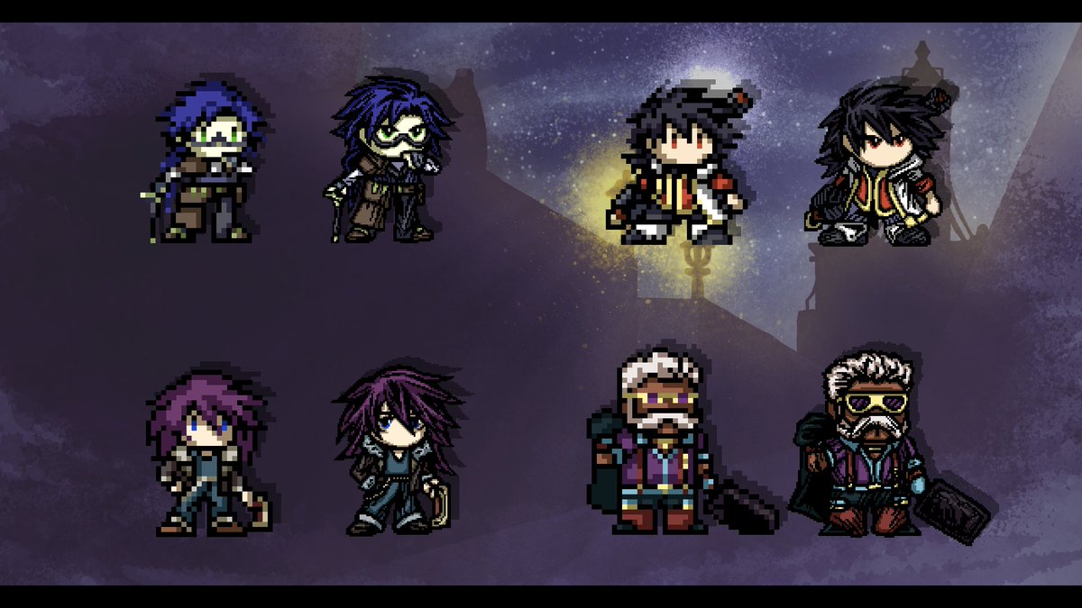 Here's a change from today's devlog—map graphics are getting a makeover! Sprites have been given a HD upgrade to match the rest of the game's style!✨

(For fans of the old sprites, you'll still be able to use them by enabling the "Retro Sprites" option.)

x.com/Hybrid_Fiction…