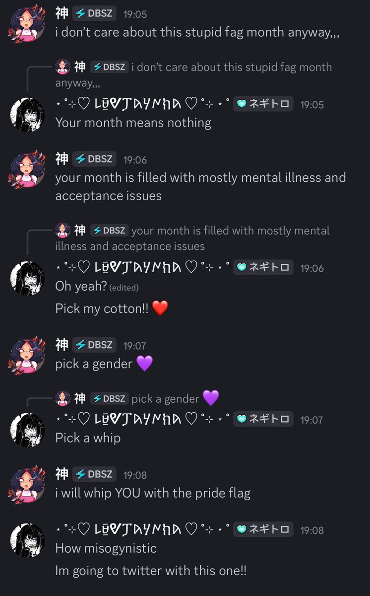 LuvJaynna's tweet photo. @LagVxk is a misogynistic homophobic jerk, I think we should all cancel him how dare he! (I love you) https://t.co/S7trlnCQh2