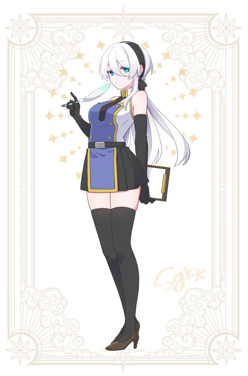 白髪青目屋さんです #我ながら天才的なキャラデザ4選 