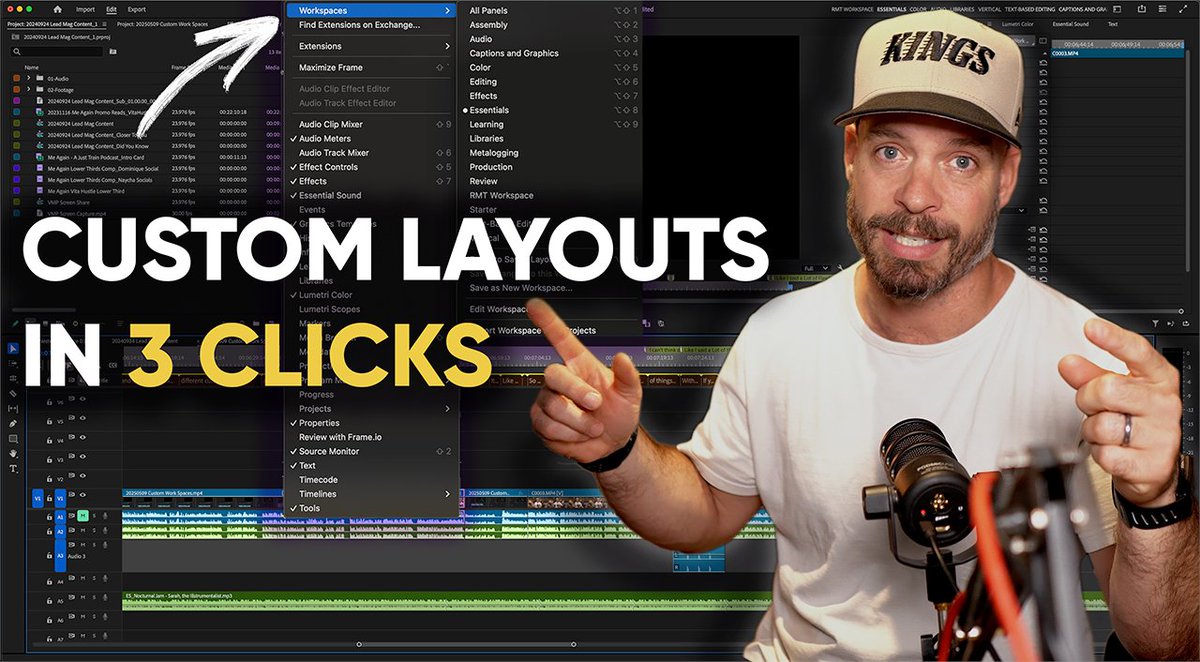 rmtshoots's tweet photo. How to Customize Workspaces in Premiere Pro (FAST &amp; EASY) https://t.co/759IPBsbNF via @YouTube https://t.co/o7qAnbguIR