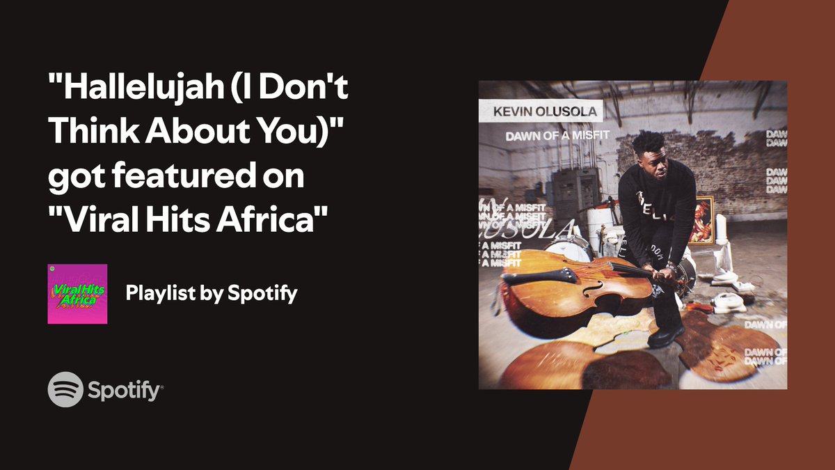 Thank you for the love, Africa! Stream #Hallelujah on <a href="/Spotify/">Spotify</a> here: open.spotify.com/playlist/37i9d…