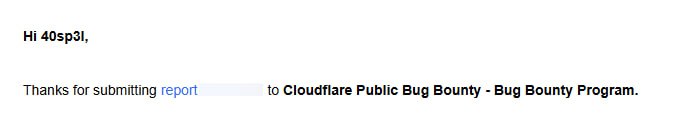 First report to #Cloudflare 

- Cloudflare Global API Key and email exposed in a public repository.

"Cloudflare appreciates researchers who take time to report leaked credentials" - let's see if they're gonna accept this.