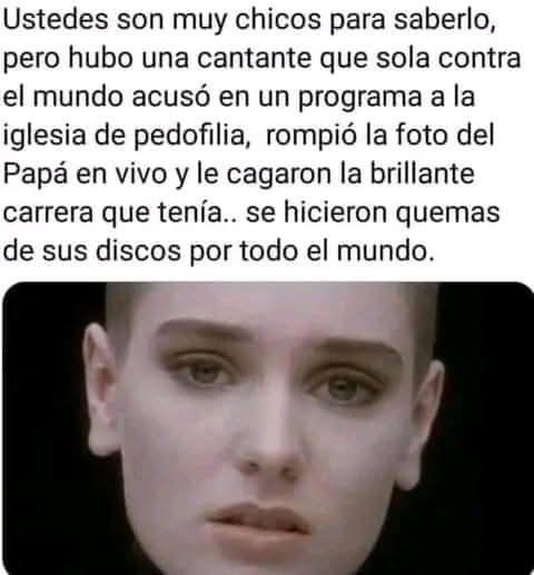 La iglesia católica y su triste pasado y presente de encubrimientos de abuso de menores .

Pero sus dirigentes y muchos de sus seguidores se hacen de la vista gorda.