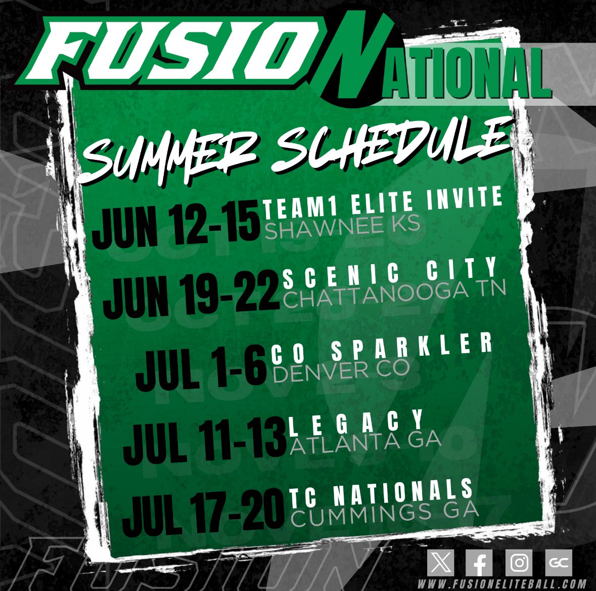 Kyleigh Goode (@kyleigh_goode) on Twitter photo here is my summer schedule for this year! #Fusion #GirlsInGreen #LLAP
<a href="/ryandgreenwood/">Ryan Greenwood</a> <a href="/FusionSB_16Nats/">Fusion 16U National Unruh/Greenwood</a> <a href="/NCSA_Softball/">NCSA Softball</a> <a href="/NCSACoachDaily/">Jess Daily</a> here is my summer schedule for this year! #Fusion #GirlsInGreen #LLAP
<a href="/ryandgreenwood/">Ryan Greenwood</a> <a href="/FusionSB_16Nats/">Fusion 16U National Unruh/Greenwood</a> <a href="/NCSA_Softball/">NCSA Softball</a> <a href="/NCSACoachDaily/">Jess Daily</a>