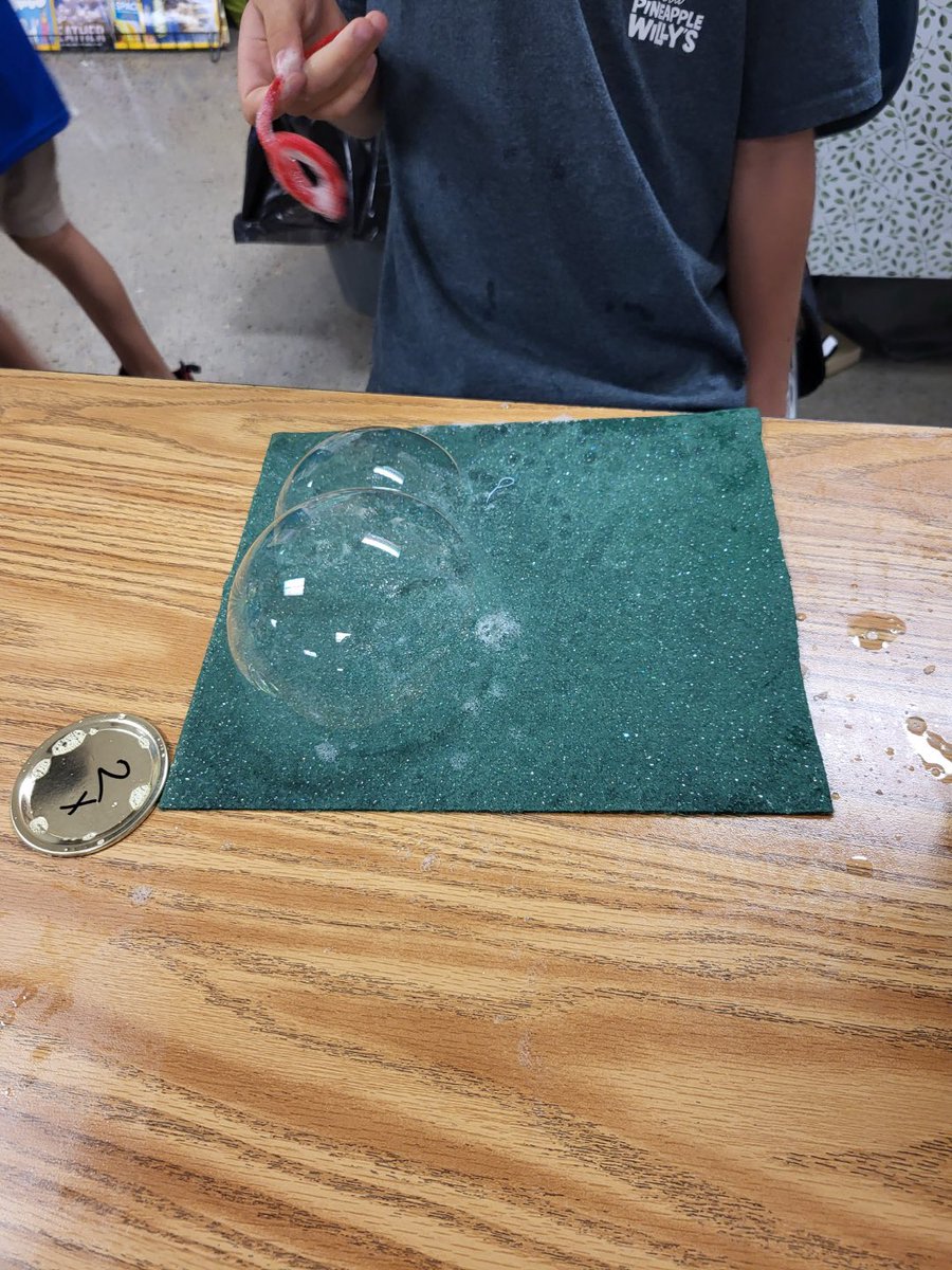 StaciGibby's tweet photo. SCS Summer Learning Camp showcase: Ms. Goforth's rising 3rd graders-
Our Stem Project was to see which solution made the best bubble.  Then we tested landing  our bubbles on different surfaces. https://t.co/8AXlAN3BuX