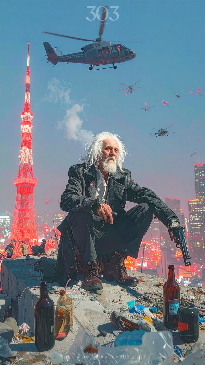 #みんなのカッコいいオジさん・爺ちゃん見てみたい

 かっこいい爺 

 縦長だからタップしてねえ 

 / AIart / AdobeFirefly /