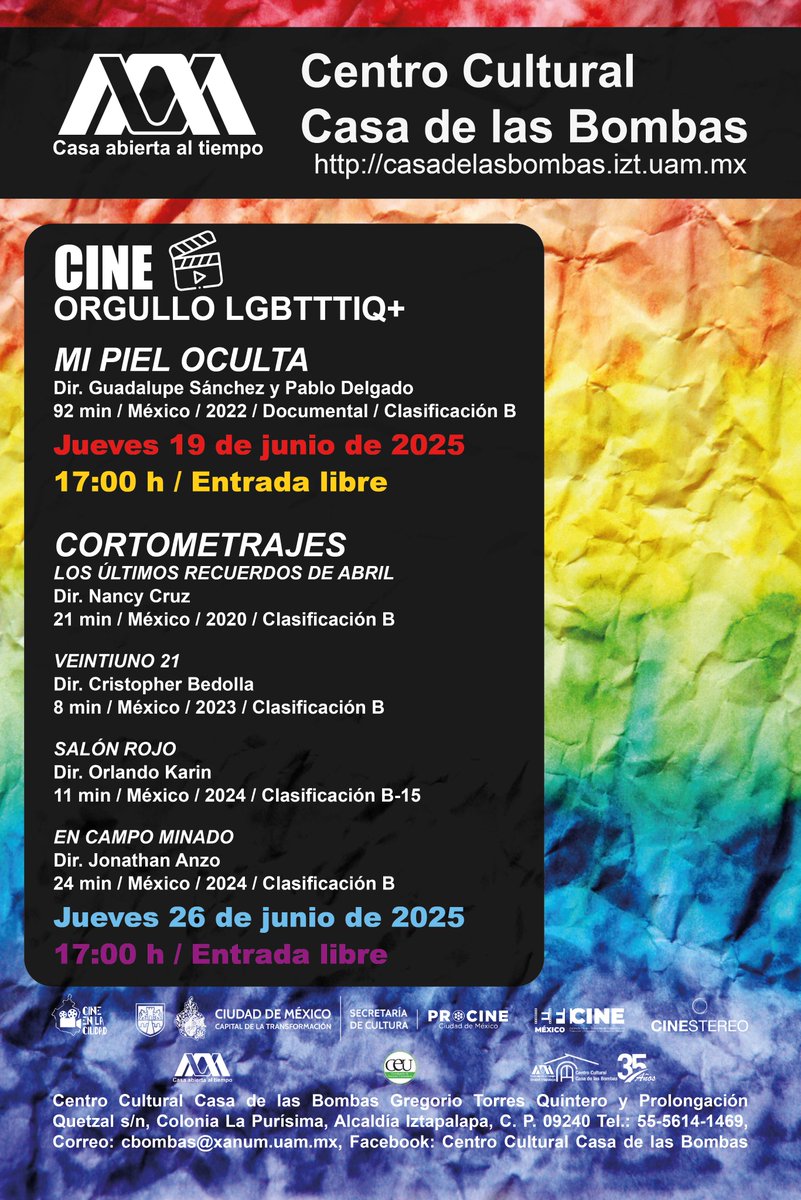 #AgendaCulturalUAMI
#sóloencasadelasbombas
casadelasbombas.izt.uam.mx