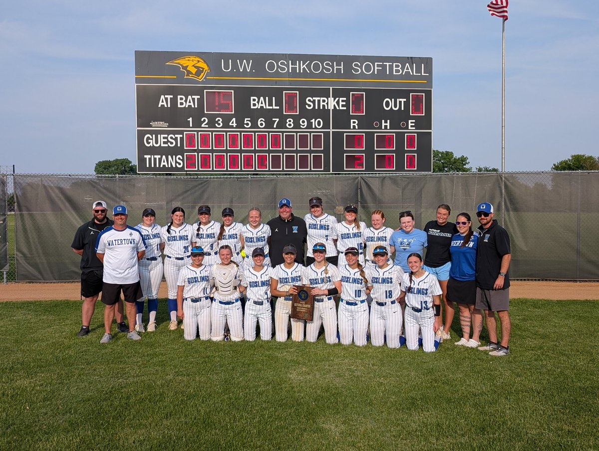 Congrats to <a href="/WTTNathletics/">Watertown Athletics</a> Softball Sectional Champs! #wiaasoftball