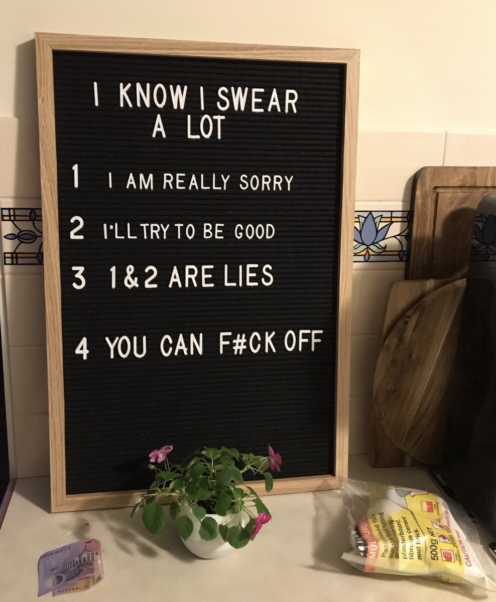 My new kitchen daily thought.