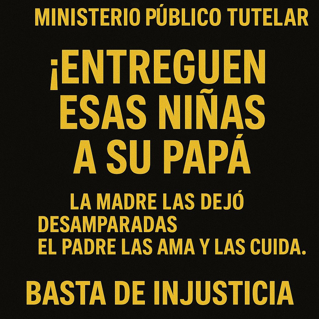 BASTA DE BOLUDEO JUEZ .
YA ESTA .<a href="/MPTutelar/">Ministerio Público Tutelar</a>
NO JODAN MÁS CON LAS NIÑAS , CON ELLOS NO 🖐
#JusticiaParaMauroIcardi 
#JusticiaParaMauroIcardi