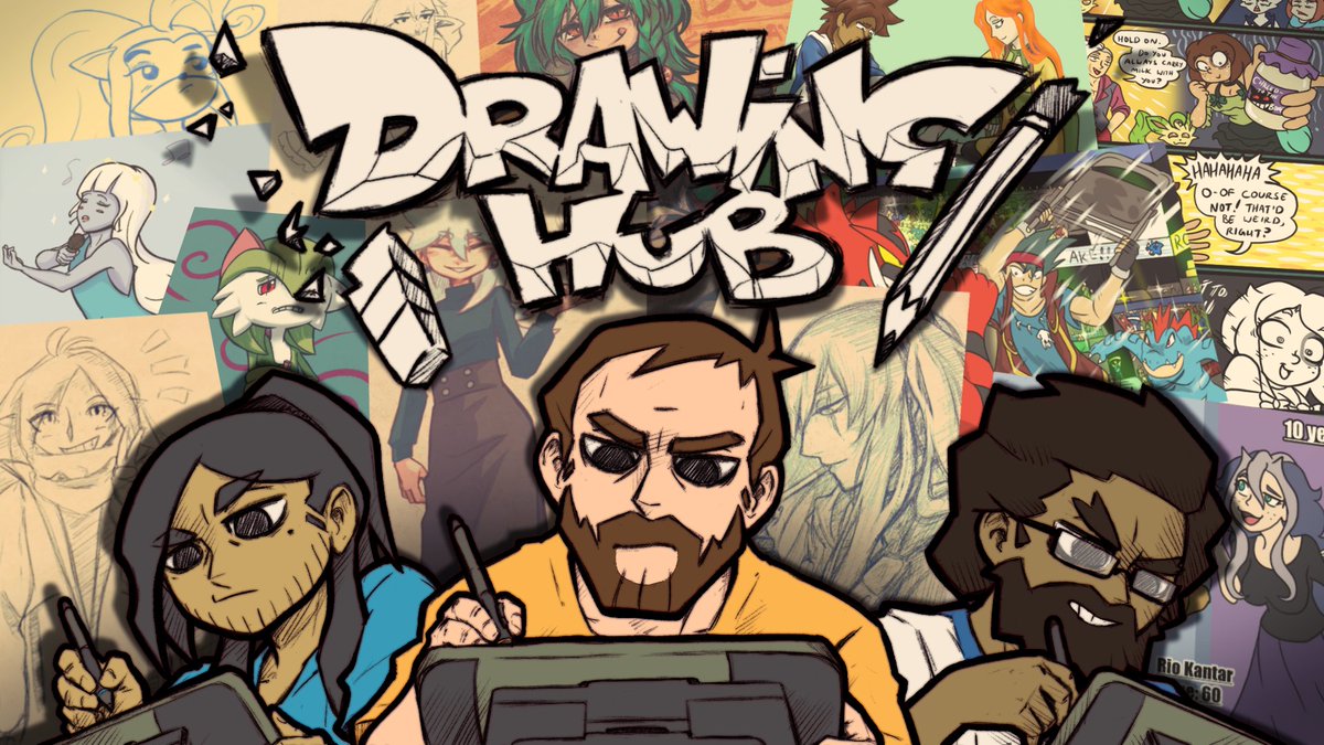 We're live! 
Lucas and Oleg [Drawing Hub] 
Twitch: twitch.tv/onhollowground 
Youtube: youtube.com/@onhollowgroun… 
Kick: kick.com/onhollowground