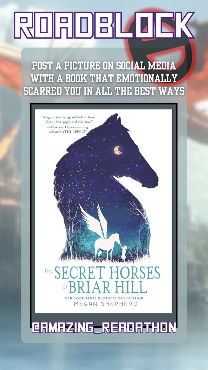 The Secret Horses of Briar Hill. Soo sad and amazing, haunting. One of my favorites. #Books #readathon #FavoriteBooks #MiddleGradeBooks  It's not too late to join #TheAmazingReadathon (team galeweavers!🐙⚓⛵📚)