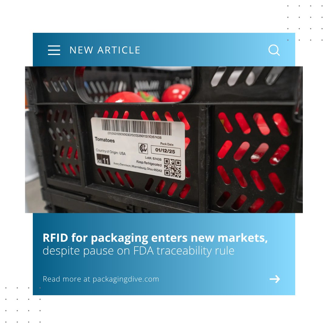 💡 Kirsten Newquist, Identiv CEO, leads the way in @PackagingDive! Curious how the use of RFID technology is expanding into wine, watches, jewelry and cold-chain settings? ow.ly/evC050W5cqb #RFID #IoT #InventoryManagement #SmartPackaging #Identiv