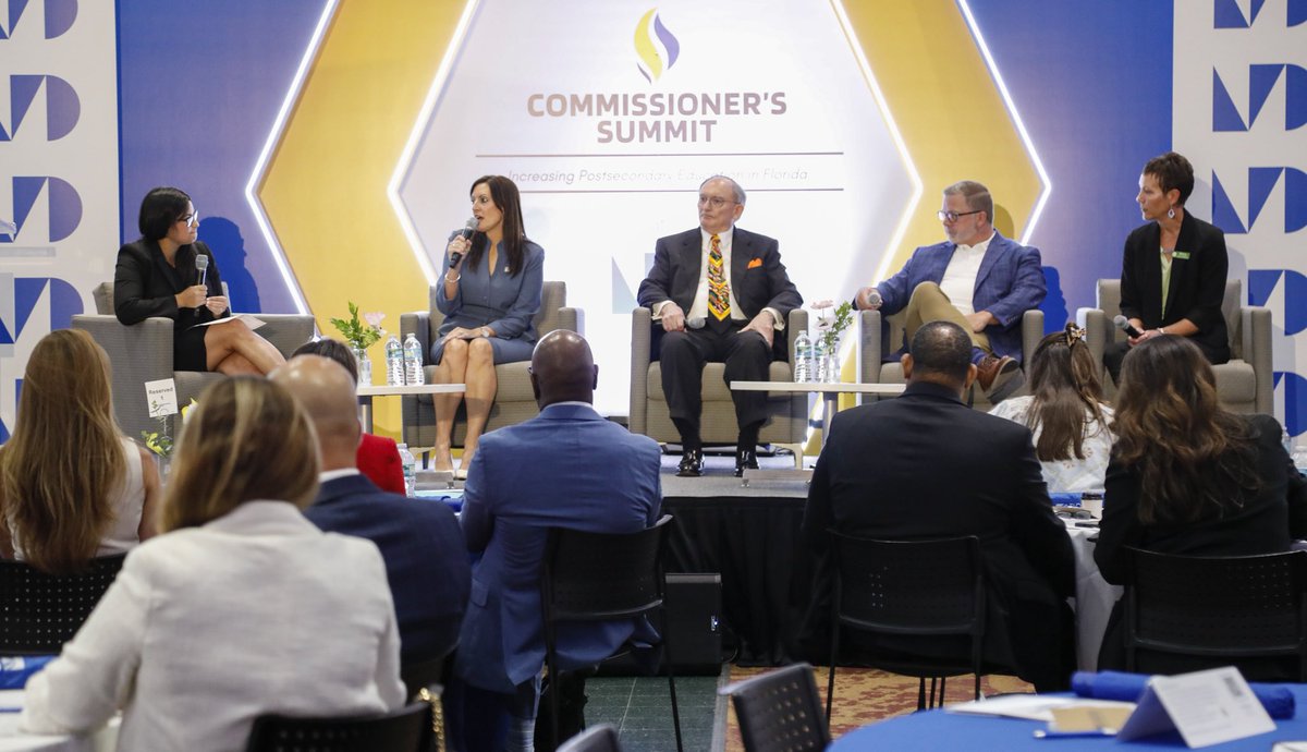 FIUPresident's tweet image. It was a pleasure to participate in the Commissioner’s Summit.
We discussed postsecondary education in Florida and aligning higher education curriculum with industry.
Thank you to @MDCollege for hosting!