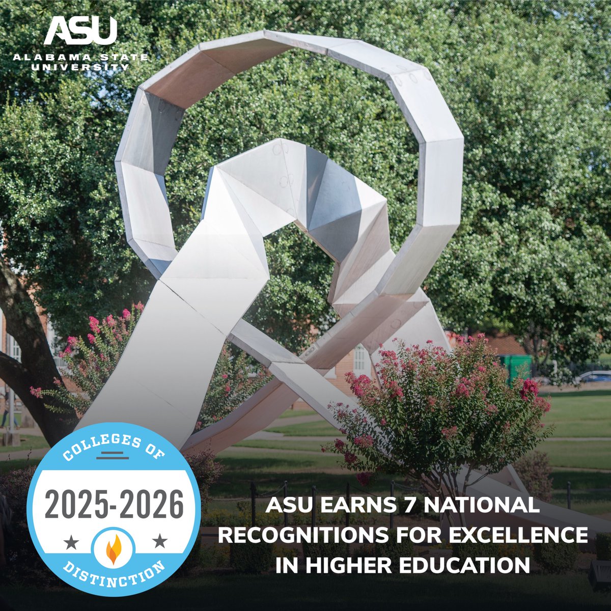 Alabama State University (@bamastate1867) on Twitter photo Hornet Nation, we did it again! Alabama State University is proud to be named a ππππβππππ ππ¨π₯π₯ππ π π¨π ππ’π¬ππ’π§πππ’π¨π§, earning recognition in π¬ππ―ππ§ π€ππ² πππππ π¨π«π’ππ¬ that reflect our commitment to excellence. Hornet Nation, we did it again! Alabama State University is proud to be named a ππππβππππ ππ¨π₯π₯ππ π π¨π ππ’π¬ππ’π§πππ’π¨π§, earning recognition in π¬ππ―ππ§ π€ππ² πππππ π¨π«π’ππ¬ that reflect our commitment to excellence.