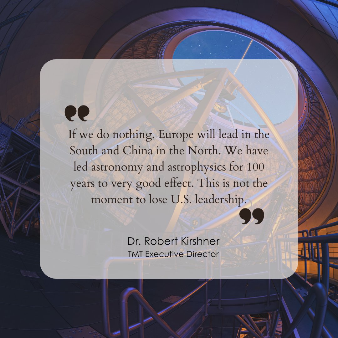 TMTObservatory's tweet image. An important message from our Executive Director as captured in The New York Times article “Scientific Discoveries, and Dreams, in the Balance” by Dennis Overbye.

🔗nytimes.com/2025/06/02/sci…

#TMT #astronomy #USELTP