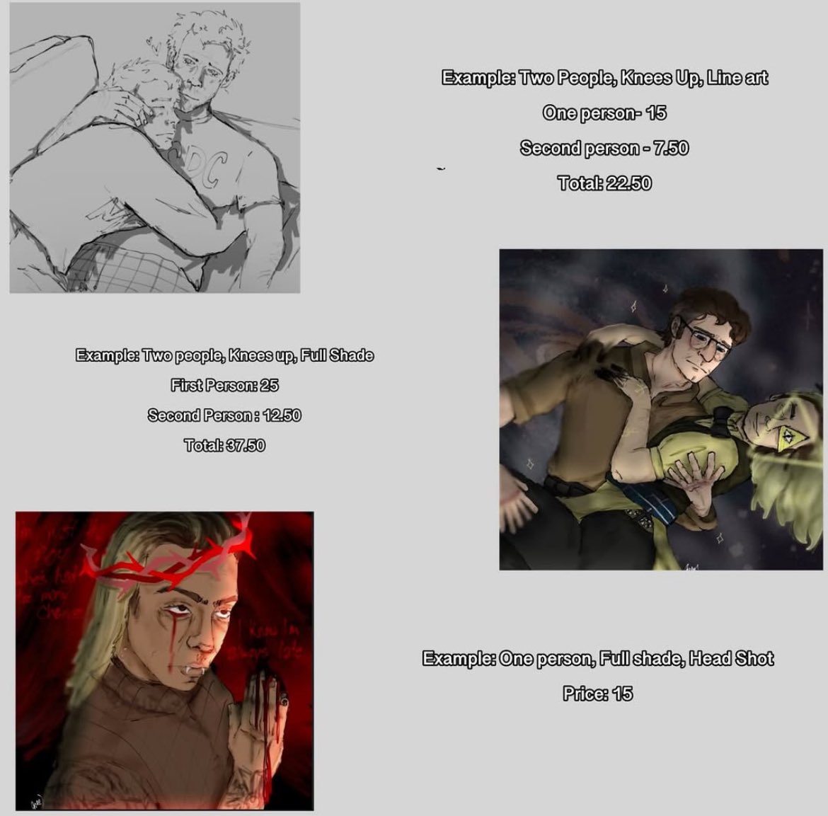gimmeacherrypie's tweet image. not sure if I ever posted my new comm prices, new pinned tho !!
if you have any questions don’t be afraid to ask!
retweets are appreciated