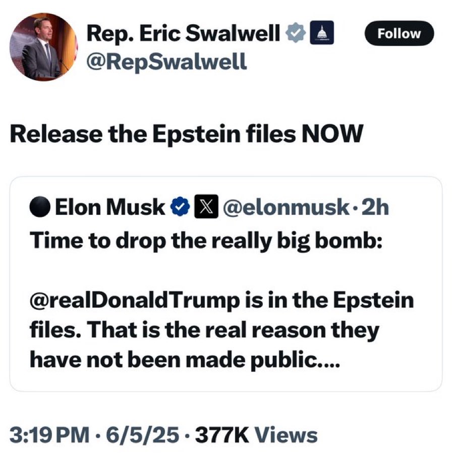 They are taking the bait.

Democrats now support releasing the Epstein files.
