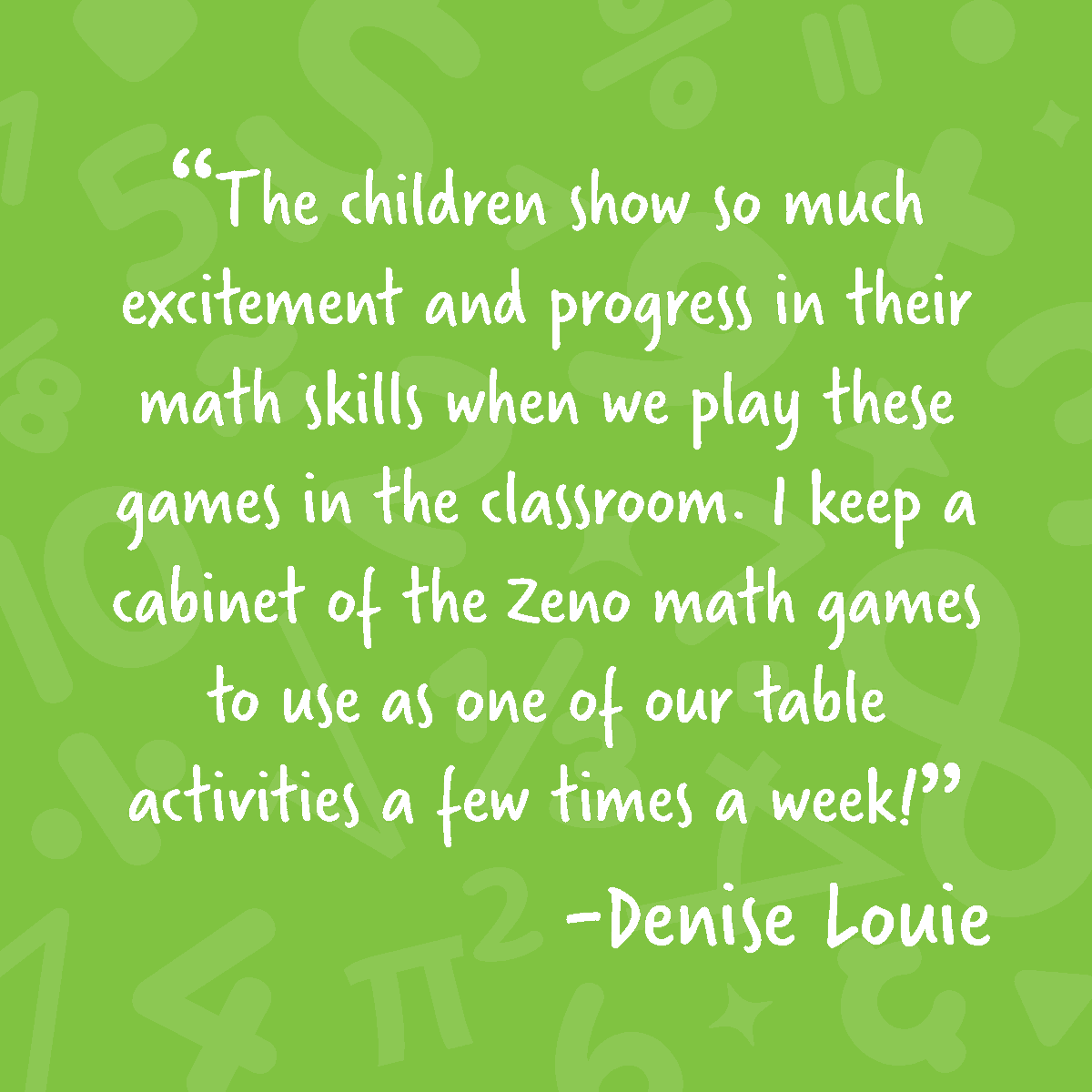 Zeno | Math Powered (@zeno_math) on Twitter photo We’re grateful for educators like Denise Louie who help bring the joy of math to families!💚✨ We’re grateful for educators like Denise Louie who help bring the joy of math to families!💚✨