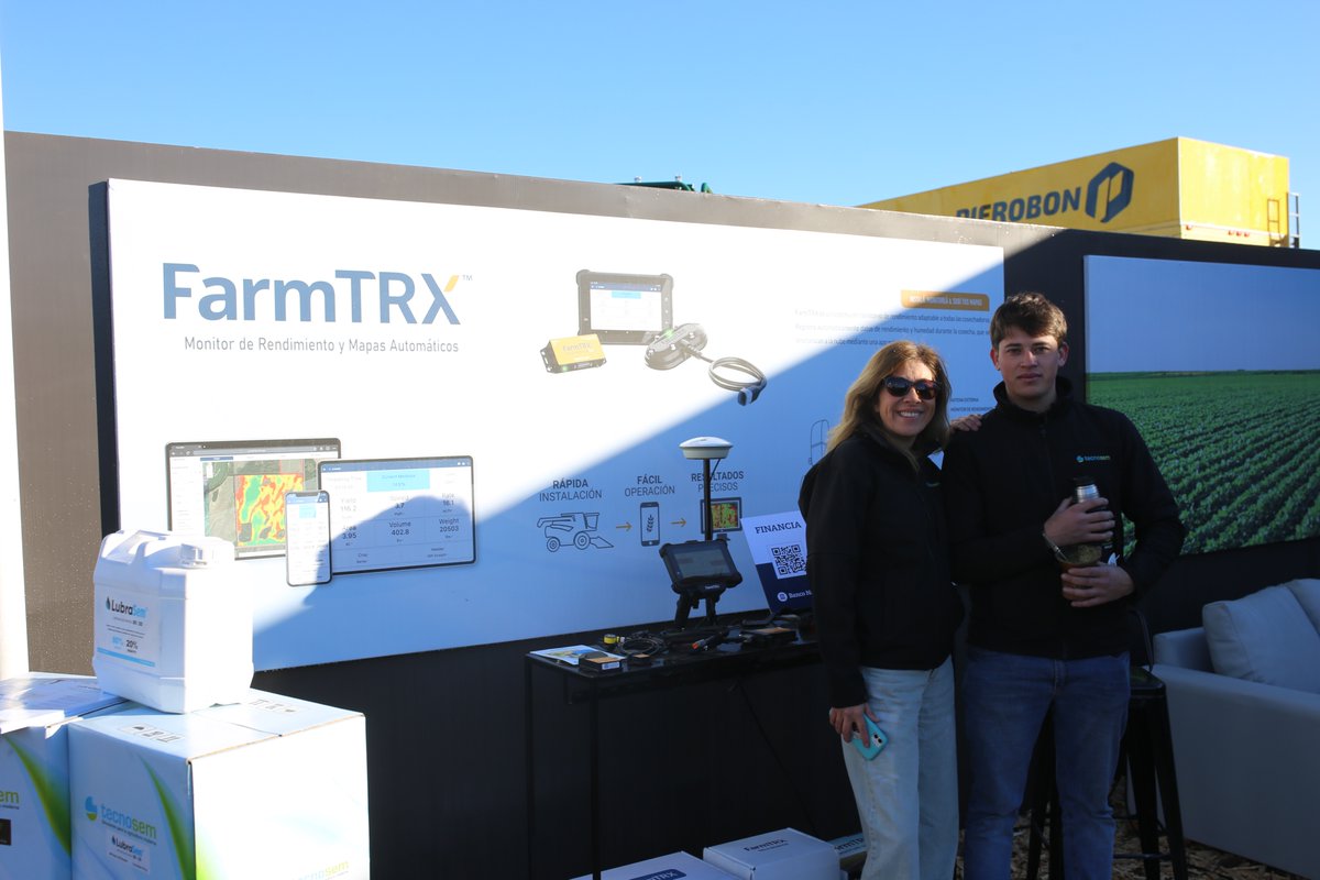 En esta edición de Agroactiva, exposición agrícola más grande de Argentina, estamos mostrando el monitor de rendimiento FarmTRX.
Adaptable a cosechadoras de cualquier marca y modelo, FarmTRX es fácil de instalar, simple para operar, y crea mapas de rendimiento de manera
