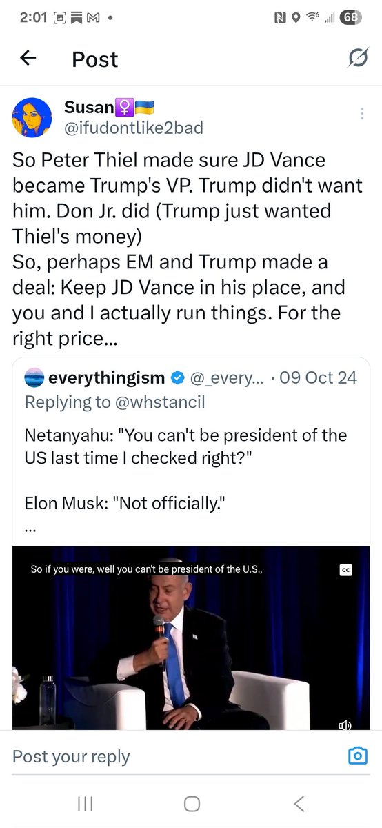 What's really going on - Vance would be so much worse than Trump. Watching Musk &amp; Trump fight has been fun, but let's get serious. I've been warning about this for yrs. Trump was simply a vessel for Thiel/Vance/Musk. Trump needs to get Congress to impeach Vance ASAP.