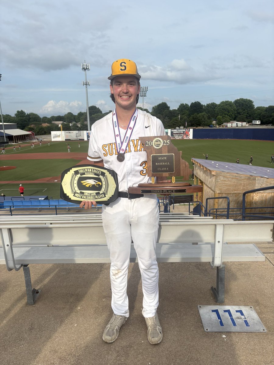 Out of 84 teams in Class 4 Baseball a third place finish is more than I could have ever hoped for at the beginning of the season. So proud of how far we’ve come as a team and how far these guys have come as young men. 

Parsons w/ the shutout and 5 K and zero walks is your MVP!!!