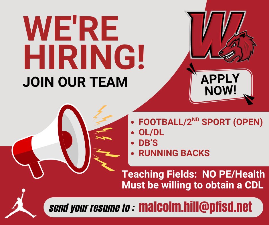 Weiss Football (@weissfootball) on Twitter photo Let’s set the foundation to build something great! Come join us here at
Email Coach <a href="/Coach_Hill2/">Malcolm Hill</a>
We need high energy & kid magnet guys!!! Come join the Pack!!! 🐺🏈
<a href="/WeissFootball/">Weiss Football</a> 🐺 #𝐖𝐄𝐢𝐬𝐬𝐖𝐨𝐥𝐯𝐞𝐬 | #NWO Let’s set the foundation to build something great! Come join us here at
Email Coach <a href="/Coach_Hill2/">Malcolm Hill</a>
We need high energy & kid magnet guys!!! Come join the Pack!!! 🐺🏈
<a href="/WeissFootball/">Weiss Football</a> 🐺 #𝐖𝐄𝐢𝐬𝐬𝐖𝐨𝐥𝐯𝐞𝐬 | #NWO