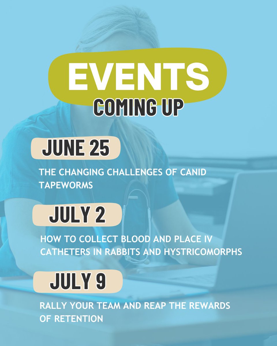 There's always something happening at VetFolio! Join our upcoming webinars and events 🩺

🔗 Register now to secure your seat today: go.navc.com/4kugu0t

#AnimalHealth #Veterinary #VetMed #ContinuingEducation
