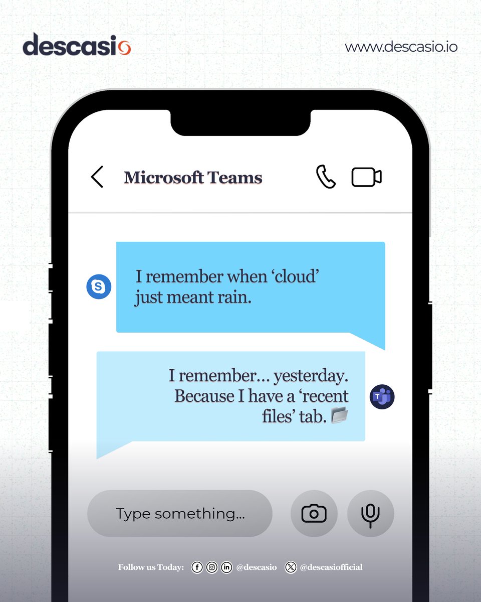 Let’s be honest, Skype had a good run.
But in tech years, it’s a grandpa with a flip phone.

Teams? It’s the shiny recruit. It’s got more tools, better integrations, and doesn’t crash mid-call when you sneeze too loudly.

#TechThrowdown #SkypeVsTeams #TechLaughs #TeamsWins #TGIF