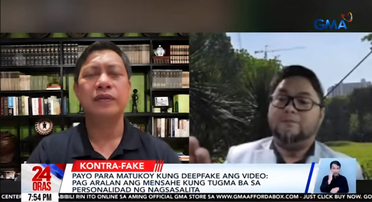 CyberQ Group (@cyberq_group) on Twitter photo Michael V. to take legal action if deepfake creator continues deception.
<a href="/CyberQ_Group/">CyberQ Group</a> Roberto Tayag, CEO of Asia Pacific said, it is challenging for an unsuspecting viewer to immediately scrutinize a video they don't expect to be a deepfake.
Read more: 👇 Michael V. to take legal action if deepfake creator continues deception.
<a href="/CyberQ_Group/">CyberQ Group</a> Roberto Tayag, CEO of Asia Pacific said, it is challenging for an unsuspecting viewer to immediately scrutinize a video they don't expect to be a deepfake.
Read more: 👇