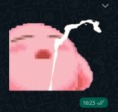 toraalr's tweet photo. essa figurinha é arte, papo reto. https://t.co/rvS64GFSYv