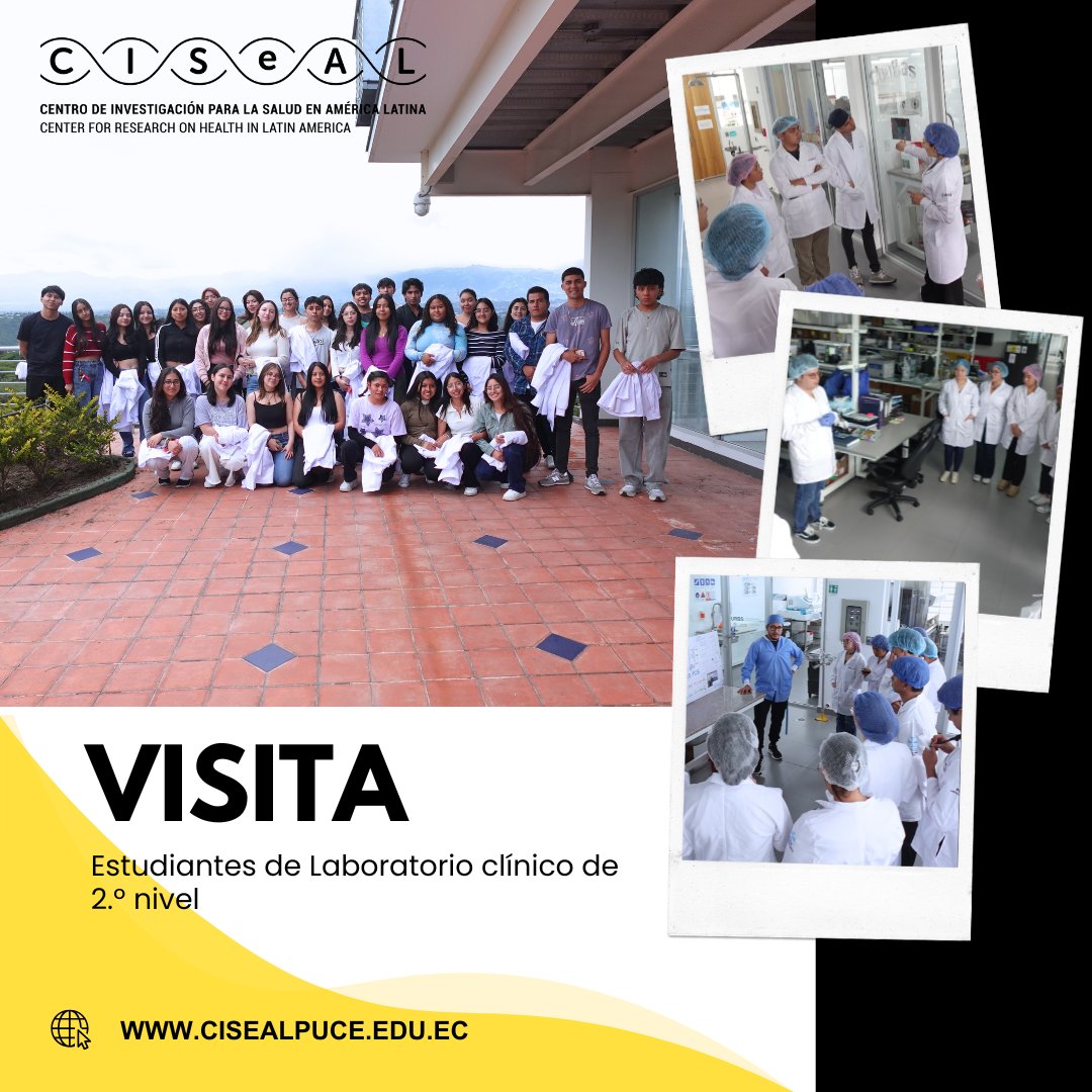 CISeAL_PUCE's tweet image. 🔬 Recibimos con entusiasmo a estudiantes de 2do nivel de #LaboratorioClínico de la @PUCE_Ecuador en el #CISeAL.
Conocieron nuestros laboratorios y dialogaron con investigadores, conectando teoría y práctica científica. 🧪🧬
#Investigación #CienciaQueTransforma