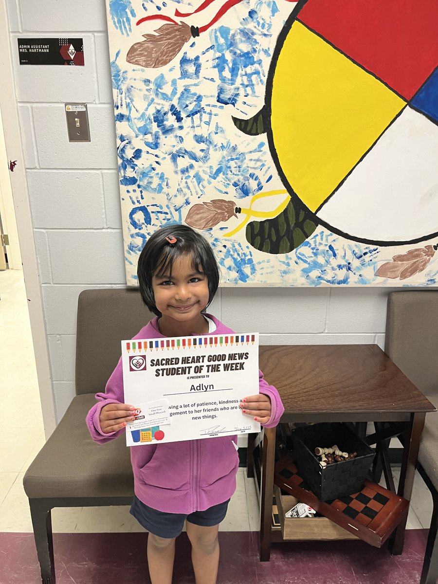 Congratulations to Adlyn and Emry for being our Good News Students of the Week! <a href="/HolyTrinitySD/">Holy Trinity</a> <a href="/SacredHeart_MJ/">Sacred Heart</a>
