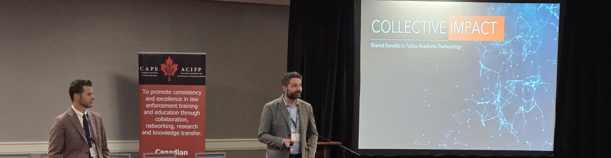 Lance Valcour 🇨🇦 (@lance_valcour) on Twitter photo It was great to finally meet <a href="/kirkluther/">Kirk Luther</a> at the <a href="/CAPE_ACIFP/">C.A.P.E.</a> conference in #Ottawa today and to now listen to him present with A/Sgt. Dan Gervais, <a href="/OttawaPolice/">Ottawa Police</a>.
Great presentation on "Shared Benefits in #Police - #Academic #Partnerships."
#CAPE2025 It was great to finally meet <a href="/kirkluther/">Kirk Luther</a> at the <a href="/CAPE_ACIFP/">C.A.P.E.</a> conference in #Ottawa today and to now listen to him present with A/Sgt. Dan Gervais, <a href="/OttawaPolice/">Ottawa Police</a>.
Great presentation on "Shared Benefits in #Police - #Academic #Partnerships."
#CAPE2025