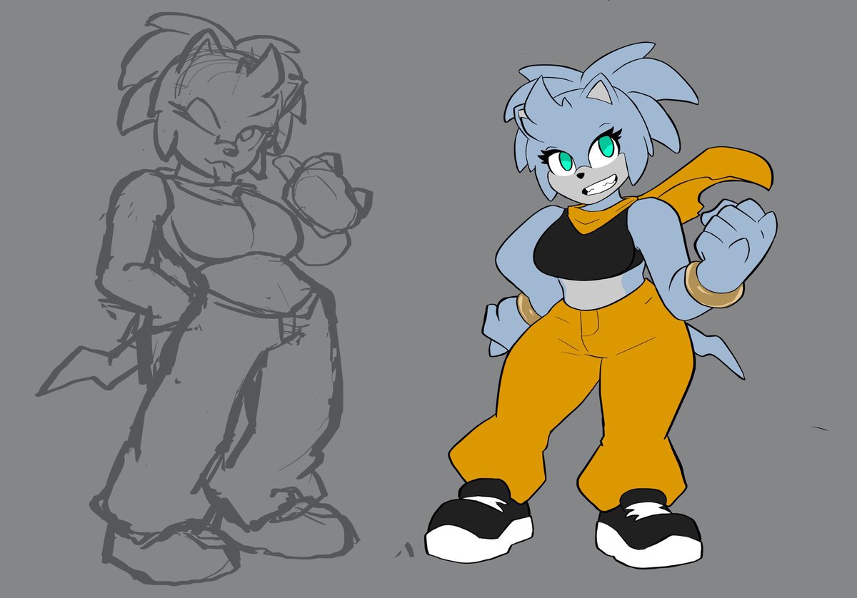 OnyxRoBo's tweet image. ECHIDNA GORL
workin on an oc, her name is Luna and she likes to punch 👊