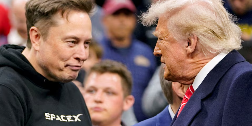 Trump and Musk are officially beefing.
Two billionaires, once allies, now throwing tantrums over tax cuts and credit.
Musk says Trump would've lost without him.
Trump says Musk begged like a dog.

Meanwhile, Tesla and DJT stocks are both tanking—Poetic justice in real time.