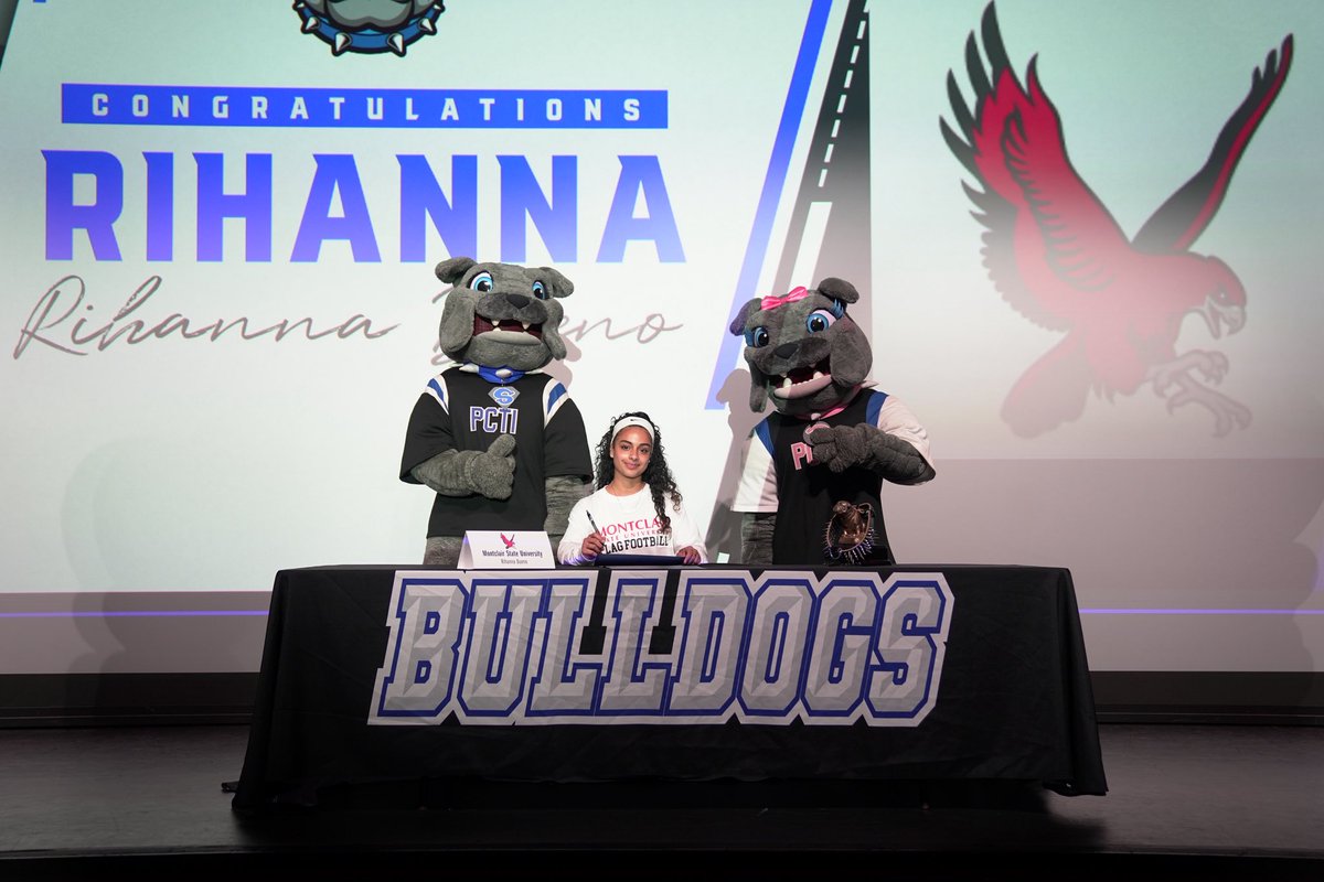 Congratulations to one of the toughest players that we have had the privilege to coach! Rihanna Bueno has committed to Montclair State University to play flag football! A true competitor and role model - we are unbelievably proud of you! <a href="/MSUflagfootball/">Montclair State University Women’s Flag Football</a> <a href="/PCTI_Athletics/">PCTI Athletics</a>
