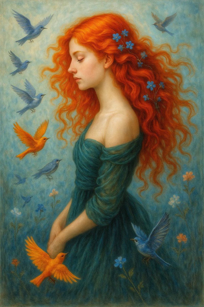 edrinaemmanuel2's tweet image. The lady in the green dress is consigned @vitruveochain

with eyes that see beyond and hair kissed by embers, she walks the forests gathering fallen feathers……
Check it out @CryptoP007 @techbubble @L1Vitruveochain @martinraskovsky